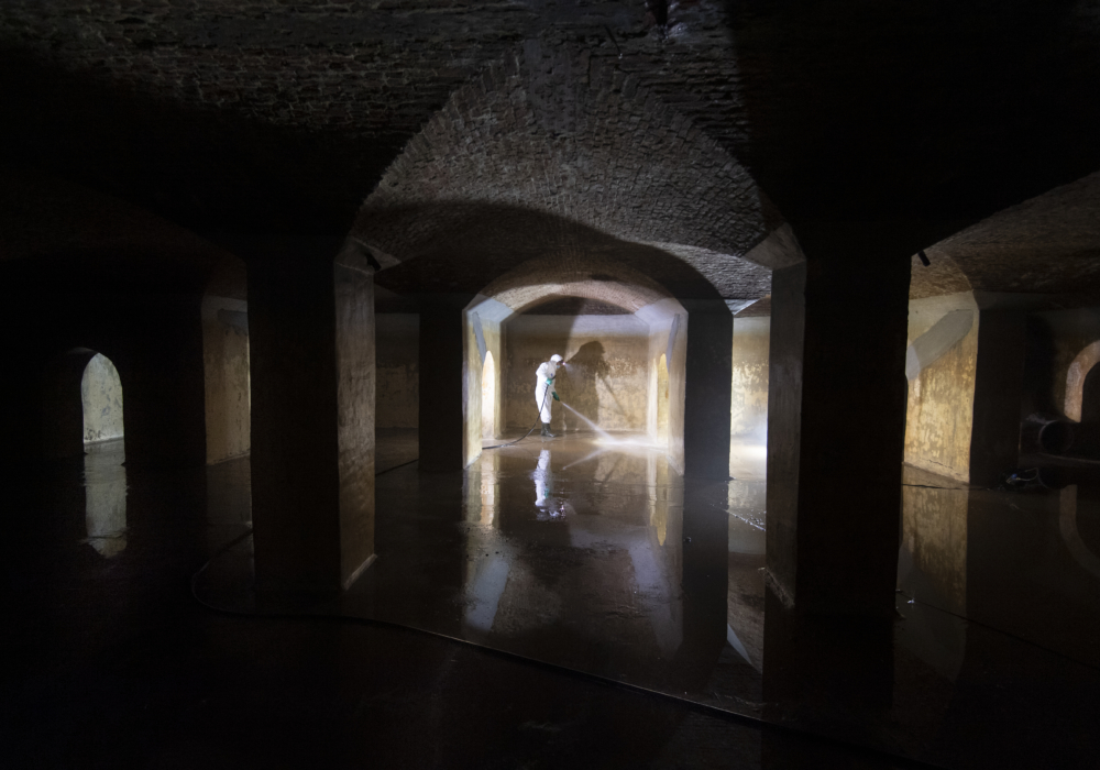Dans les entrailles du beffroi de Mons