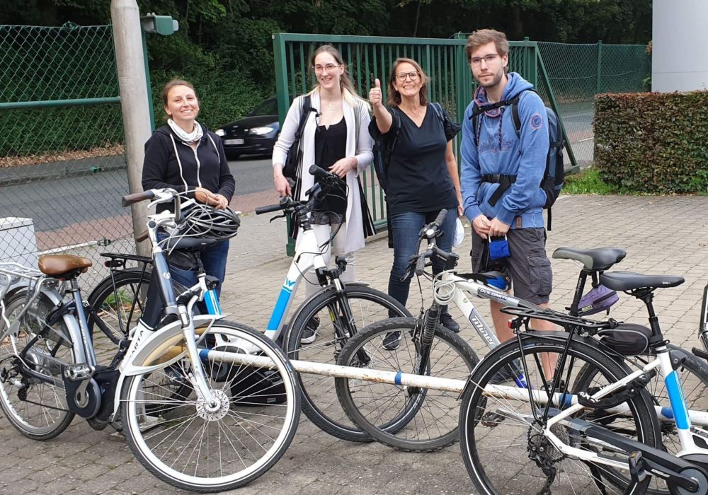 Stéphanie est devenue une adepte du vélo …. grâce à ses collègues !