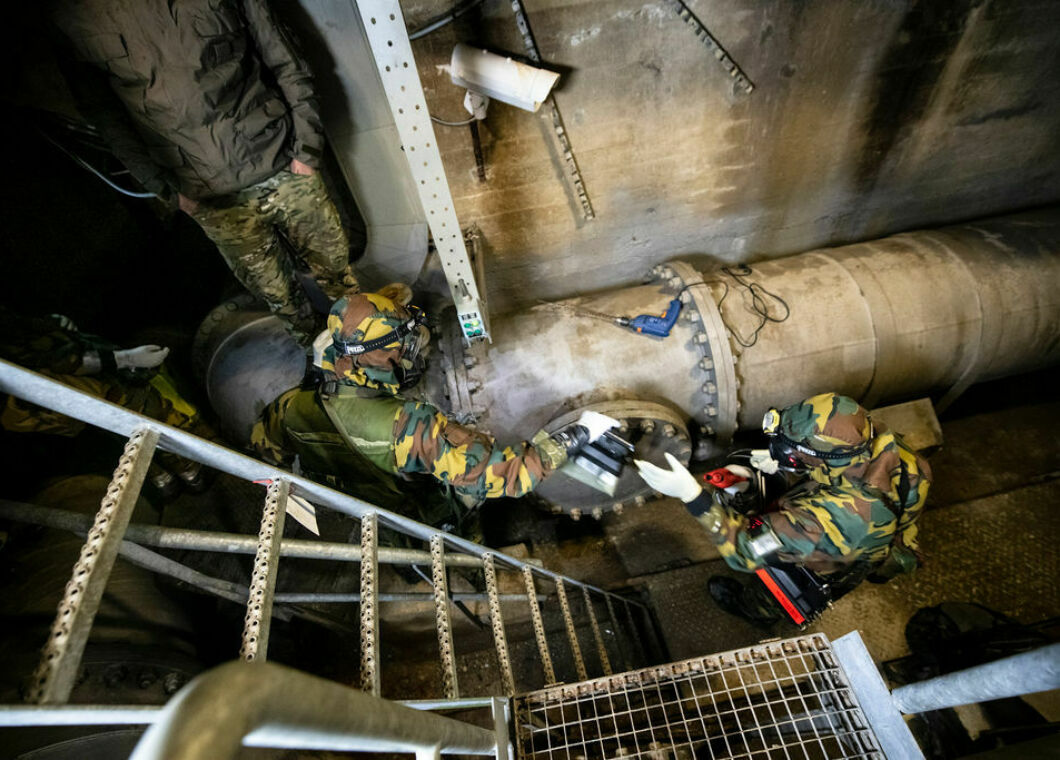 En images : Attaque chimique et à l’explosif au barrage d’Eupen : l’armée en exercice