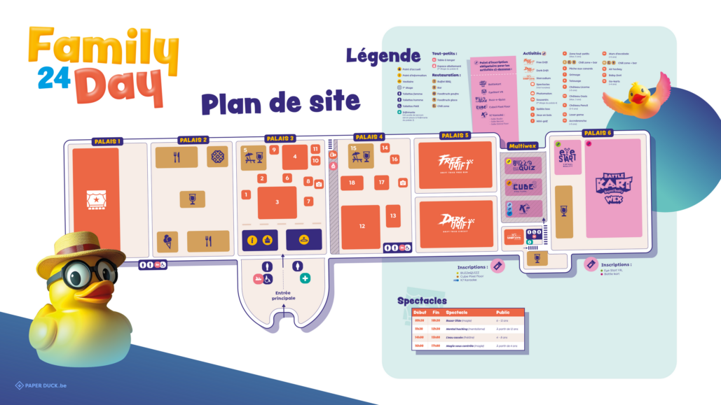 Le plan du Wex - Family Day 2024